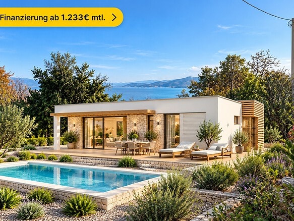 Moderne Villa mit Meerblick und Pool