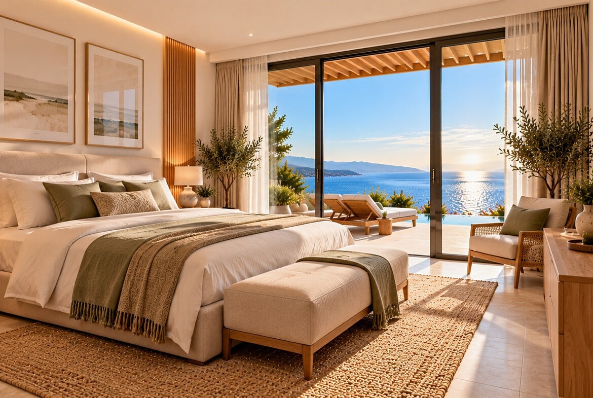 Luxuriöses Schlafzimmer mit Meerblick(1)