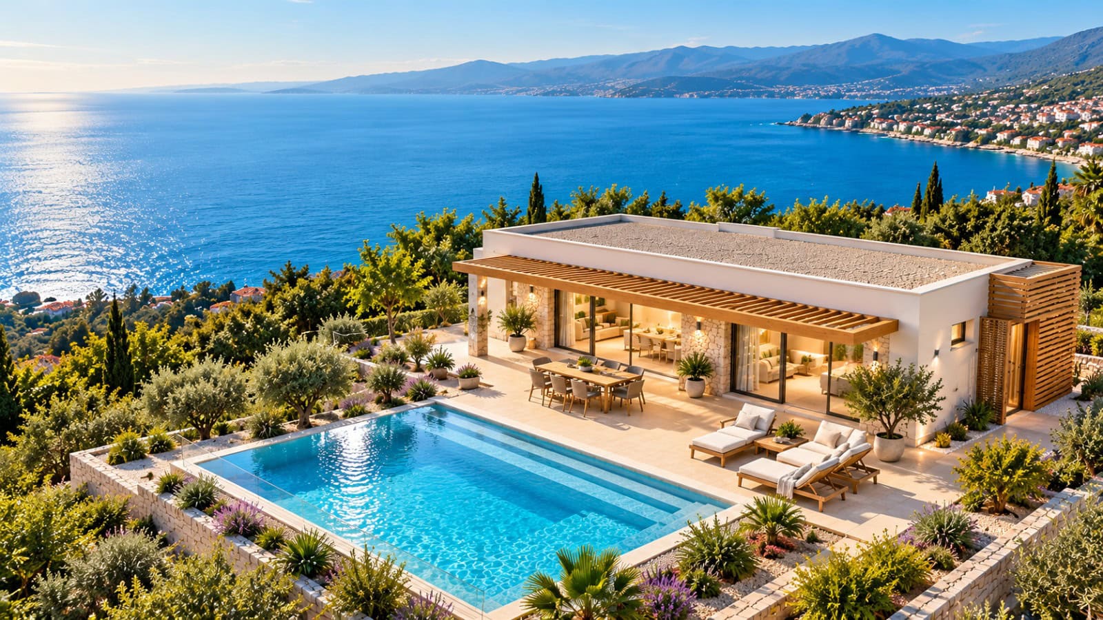 Luxusvilla mit Infinity-Pool am Meer Luxusvilla mit Infinity-Pool am Meer