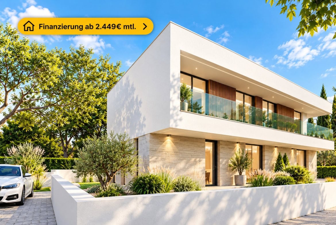 Moderne Villa mit Finanzierungsangebot