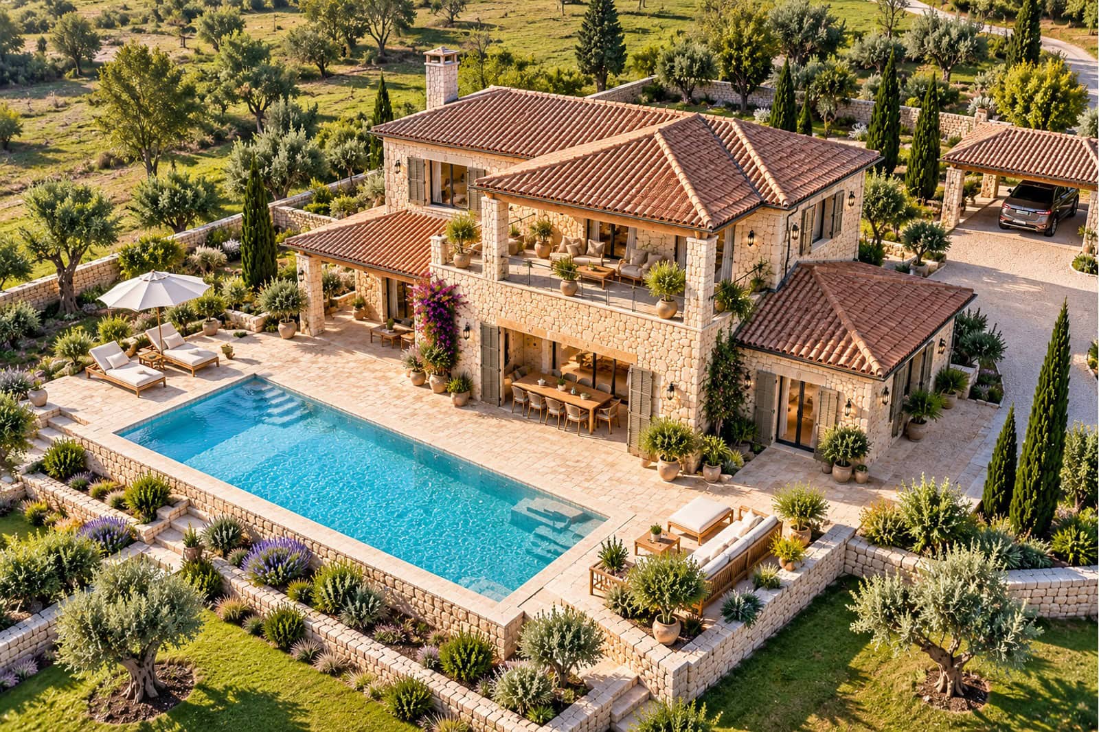 Mediterrane Villenidylle mit Pool