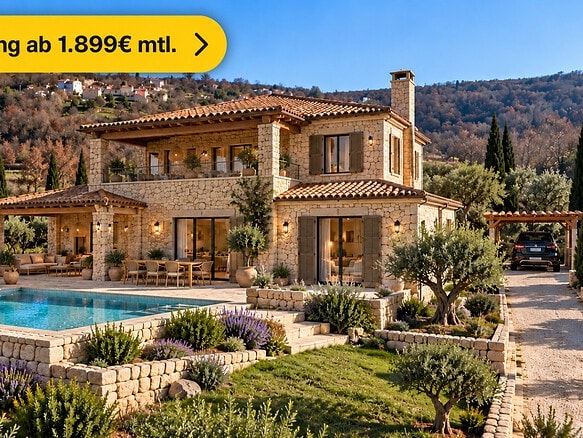 Mediterrane Villa mit Pool und Finanzierung