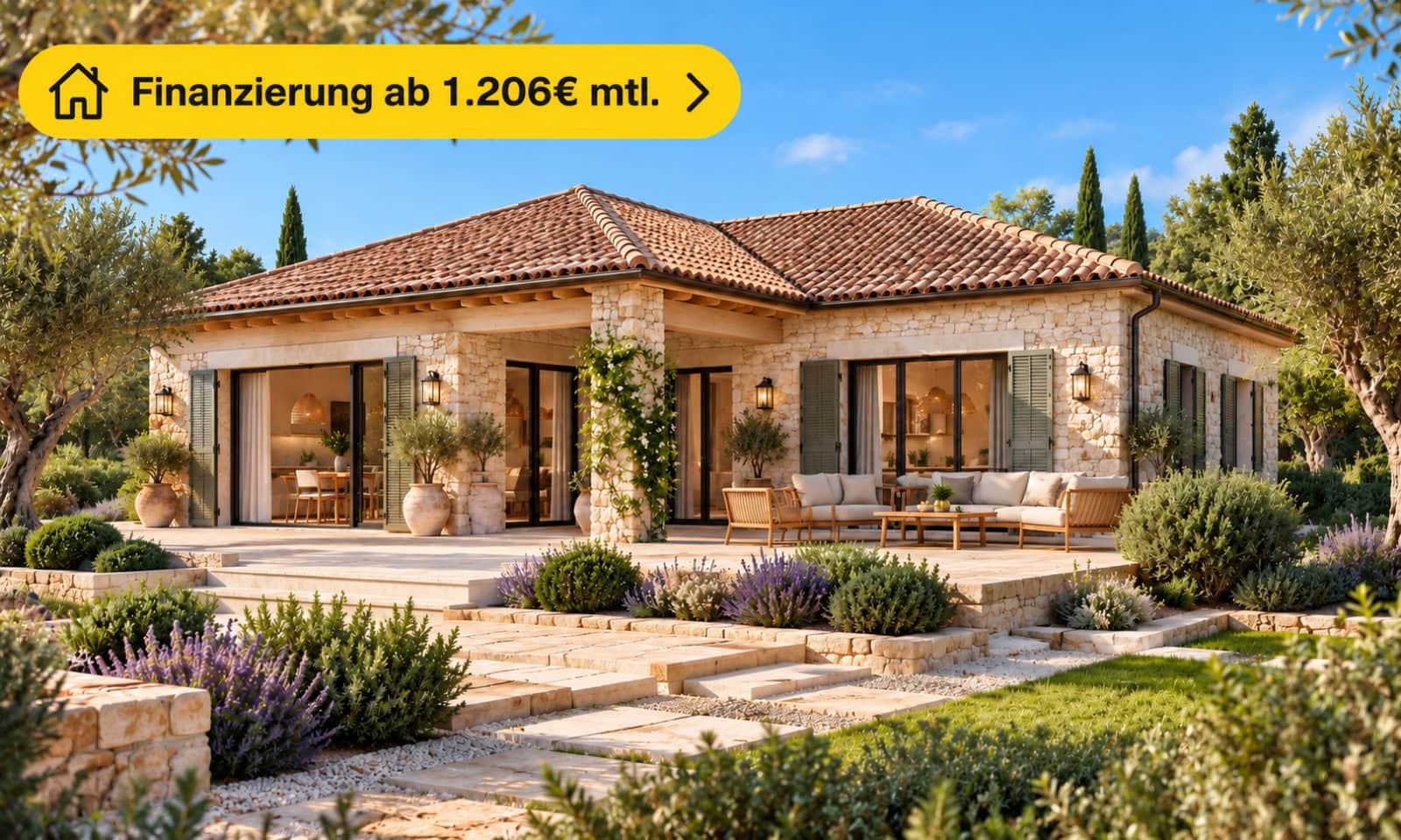 Mediterrane Villa mit Finanzierungsangebot(1) Mediterrane Villa mit Finanzierungsangebot(1)