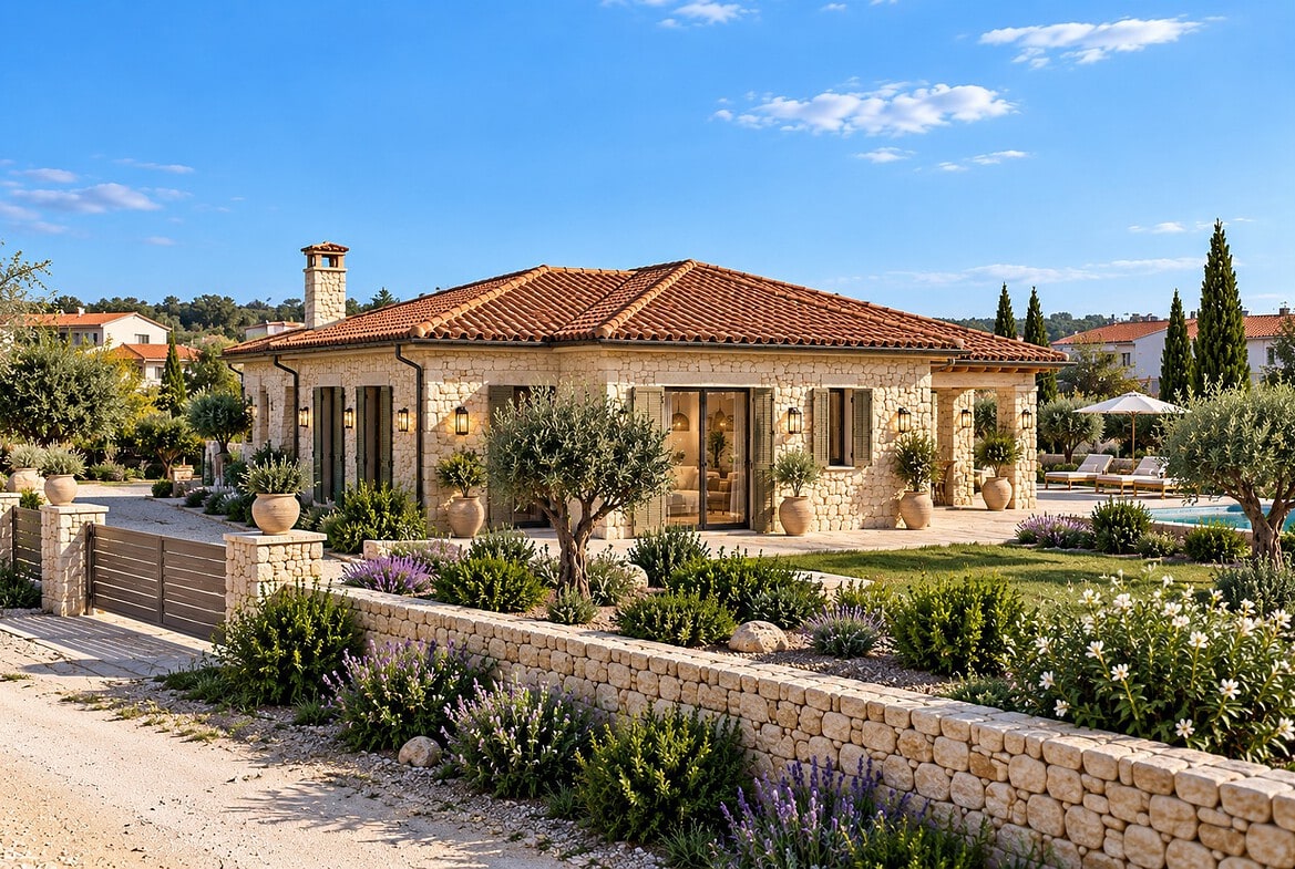 Mediterrane Villa mit Pool und Garten(1)