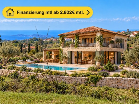 Mediterrane Villa mit Finanzierungshinweis