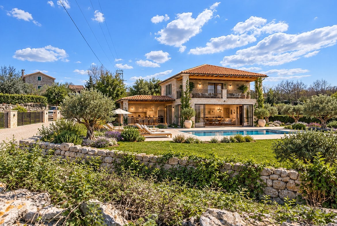 Mediterrane Villa mit Pool und Garten(1)