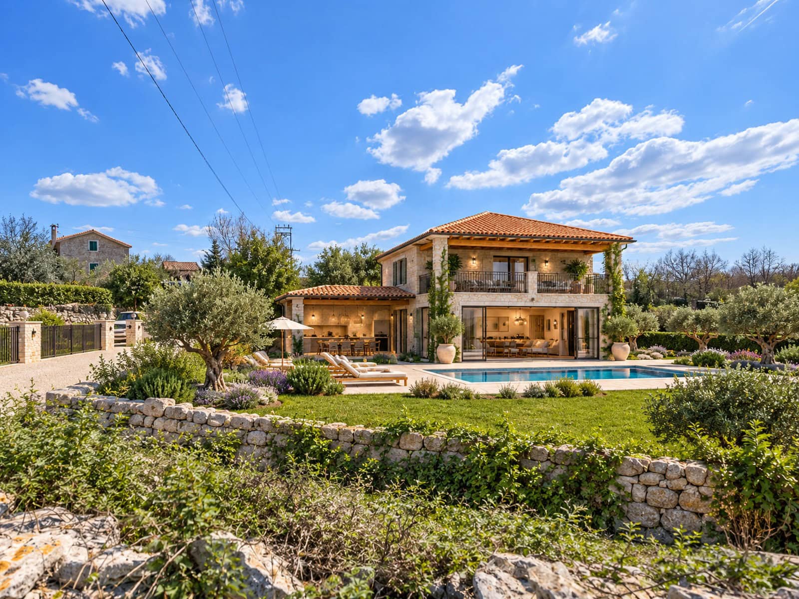 Mediterrane Villa mit Pool und Garten(1)
