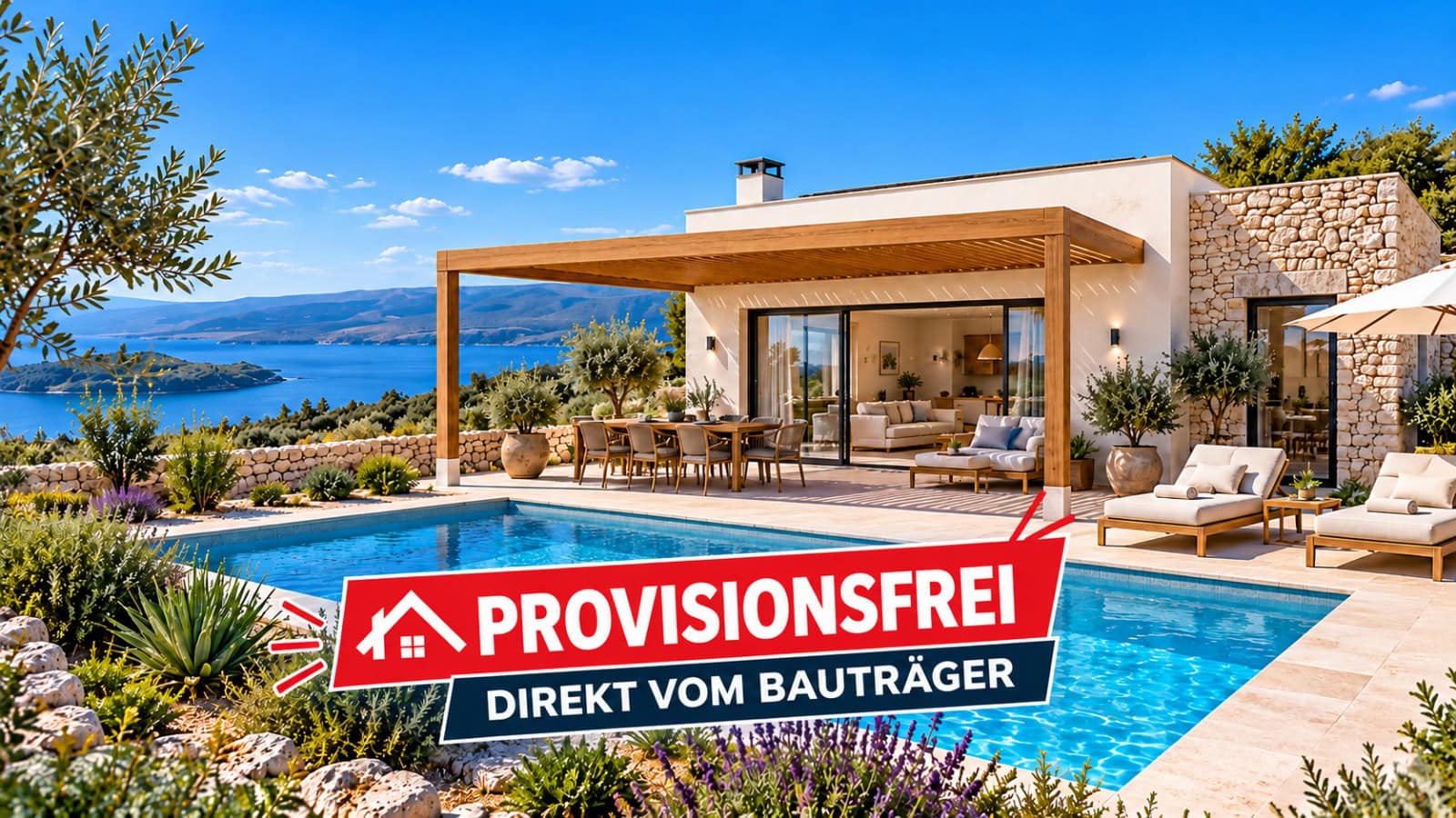Luxusvilla mit Meerblick und Pool Luxusvilla mit Meerblick und Pool